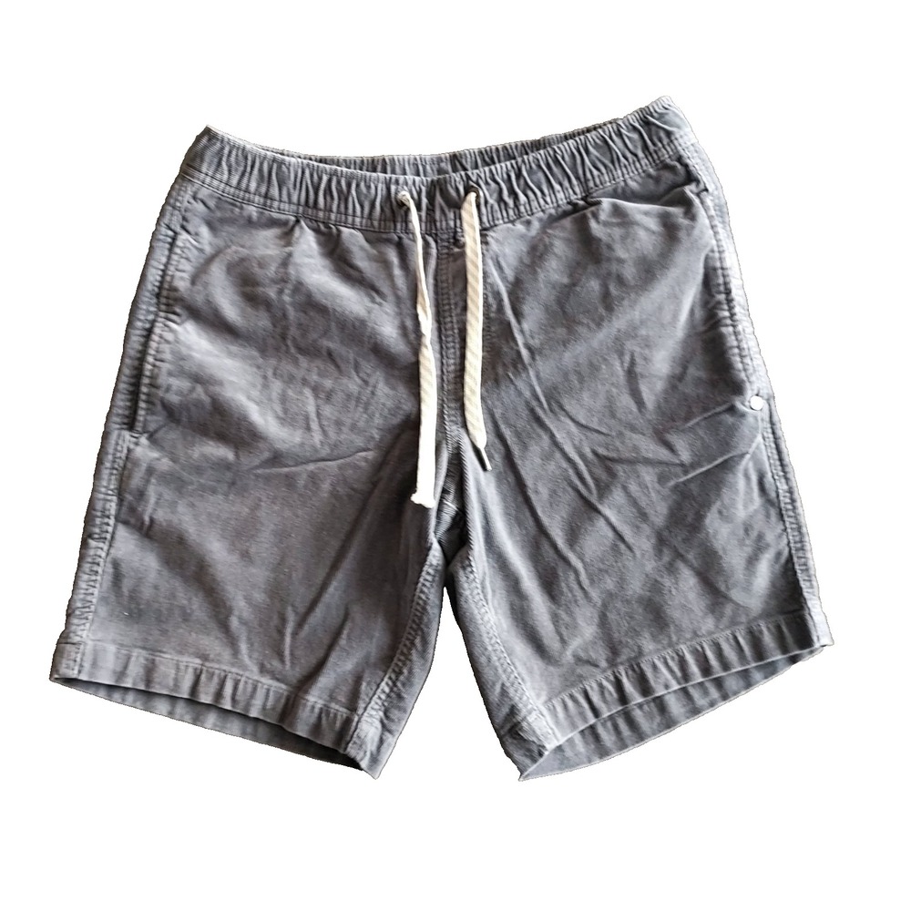 Vuori Optimist Corduroy Short Mens Size Small Gray 8" Athletic Stretch V385 - Picture 2 of 13